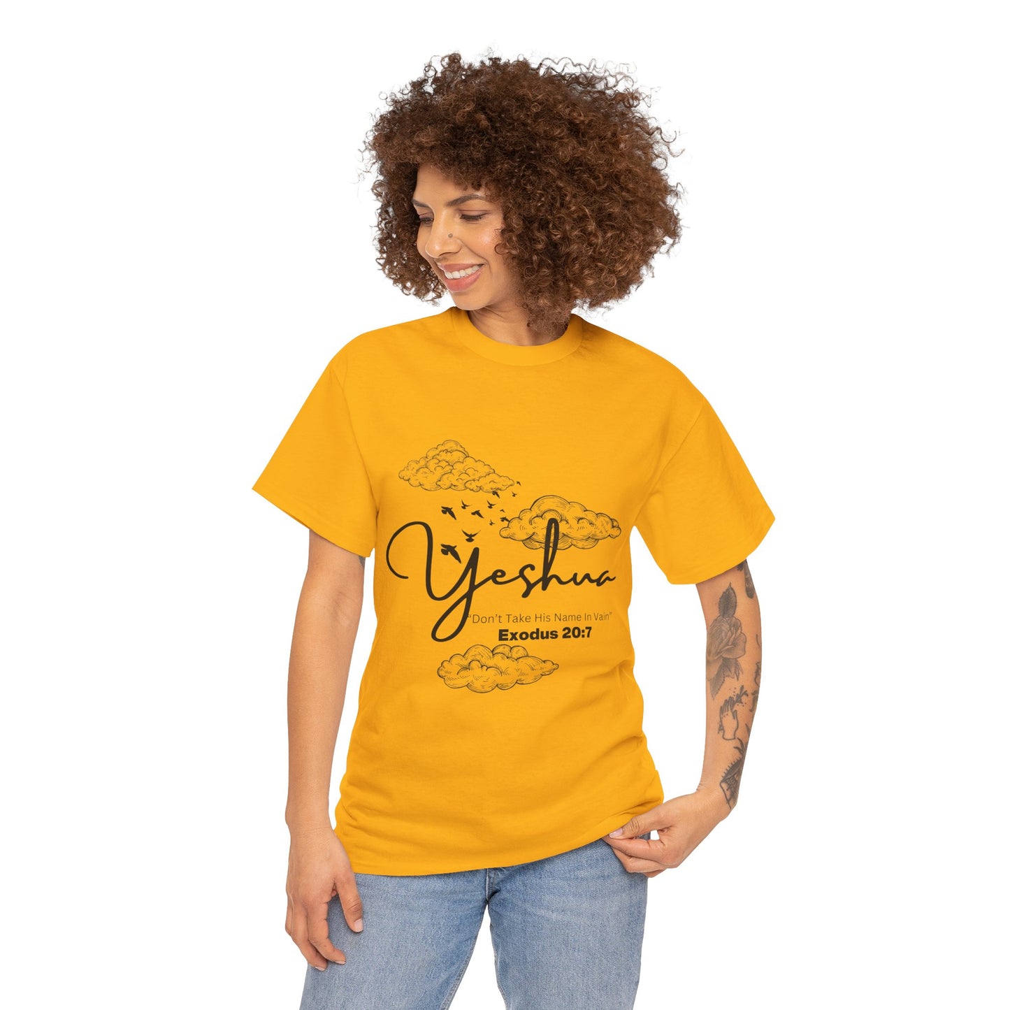 Unisex Yeshua Exodus 20:7  Cotton Tee