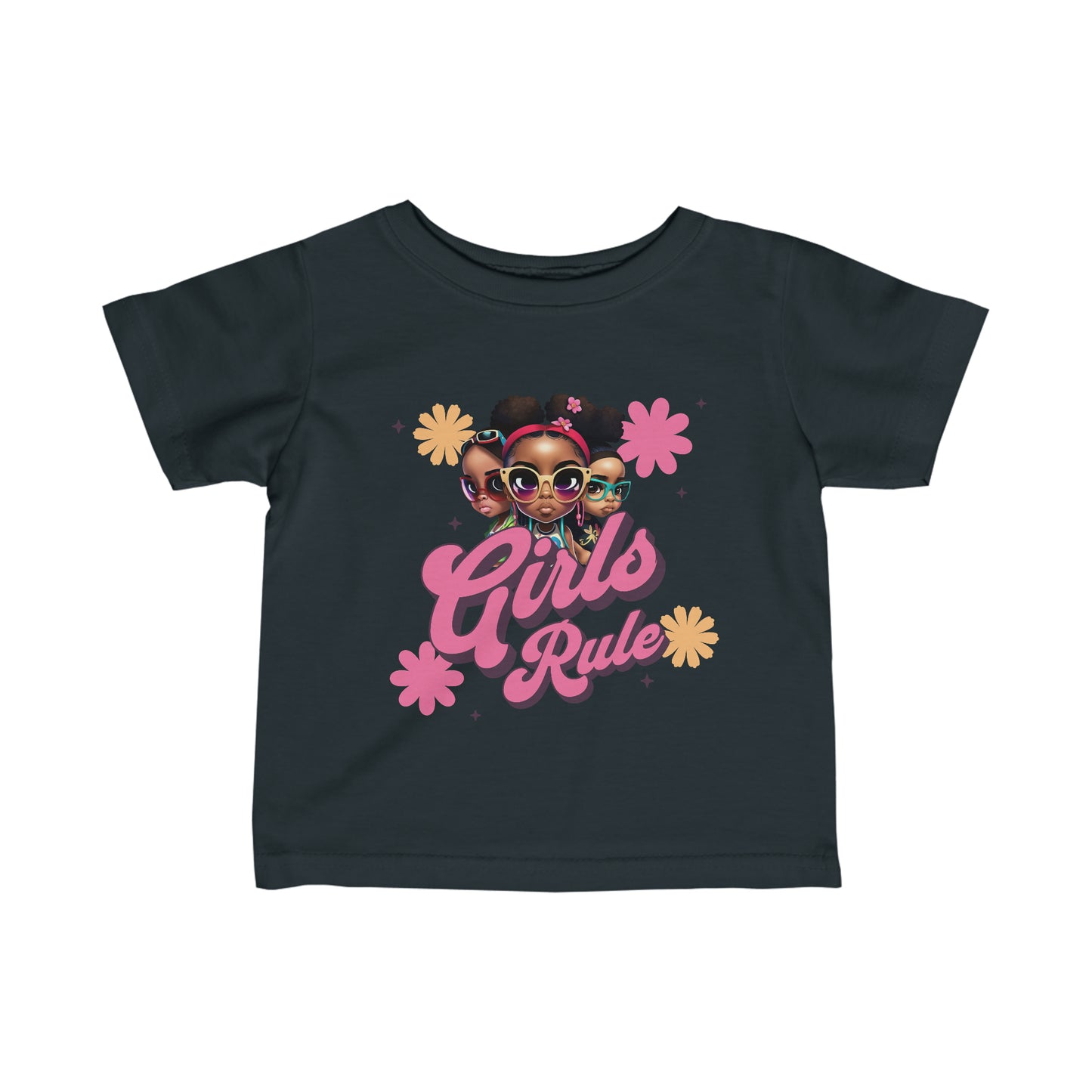 Girls Rule. Infant Fine Jersey Tee