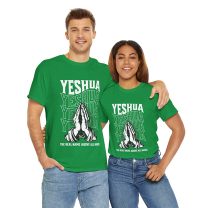 Unisex Yeshua Praying Hands Cotton Tee