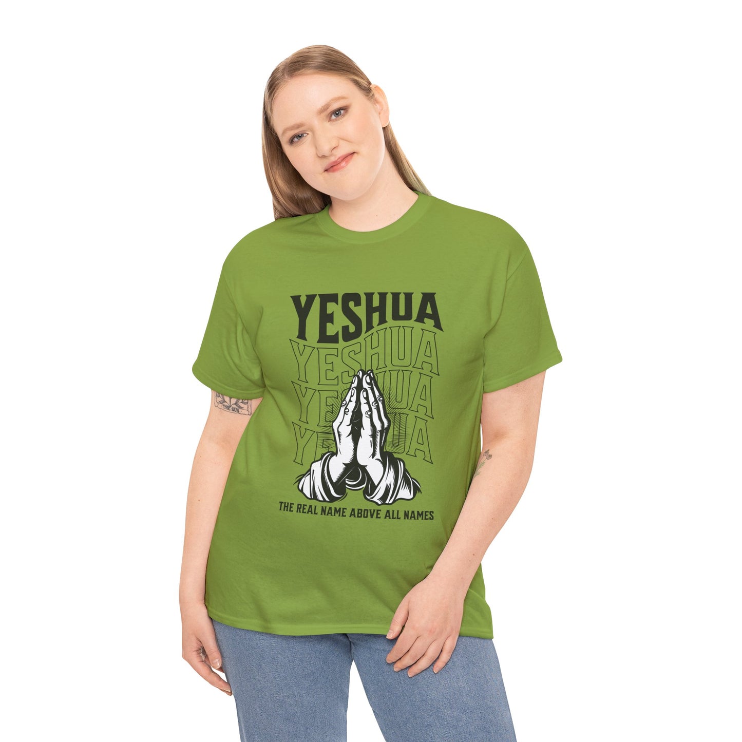 Unisex Yeshua Praying Hands Cotton Tee