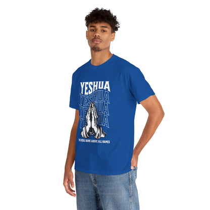 Unisex Yeshua Praying Hands Cotton Tee