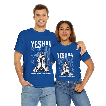 Unisex Yeshua Praying Hands Cotton Tee