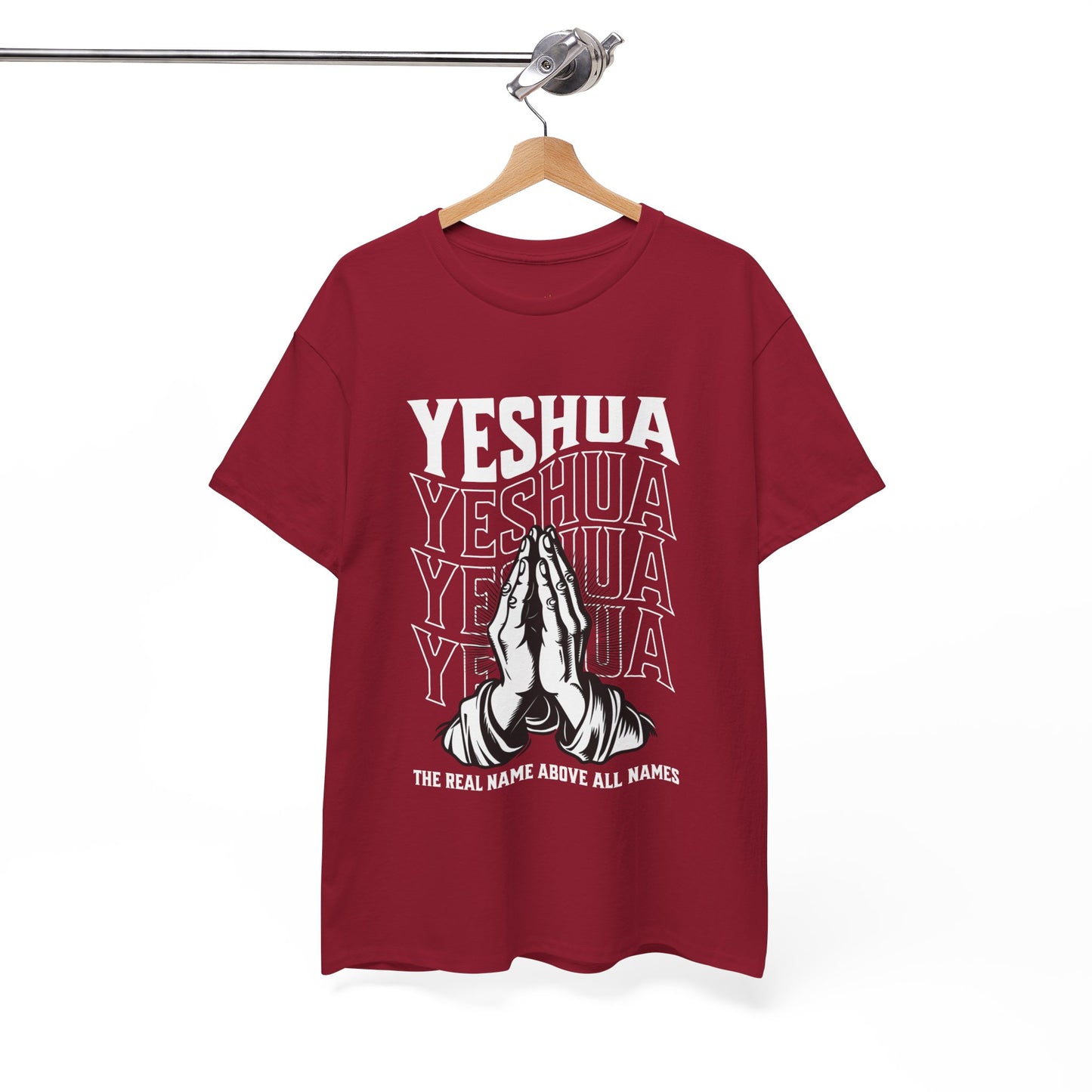 Unisex Yeshua Praying Hands Cotton Tee