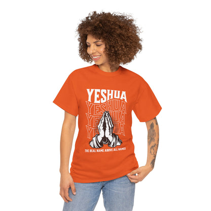 Unisex Yeshua Praying Hands Cotton Tee