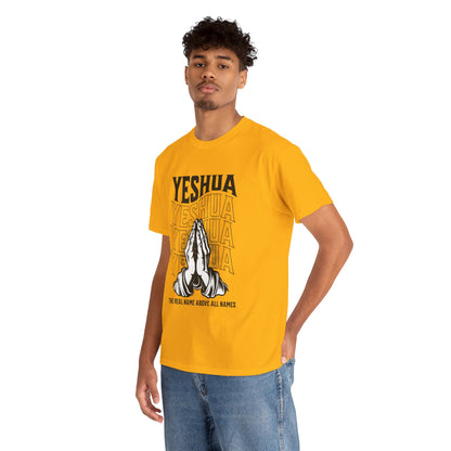 Unisex Yeshua Praying Hands Cotton Tee