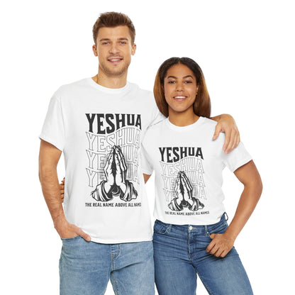 Unisex Yeshua Praying Hands Cotton Tee