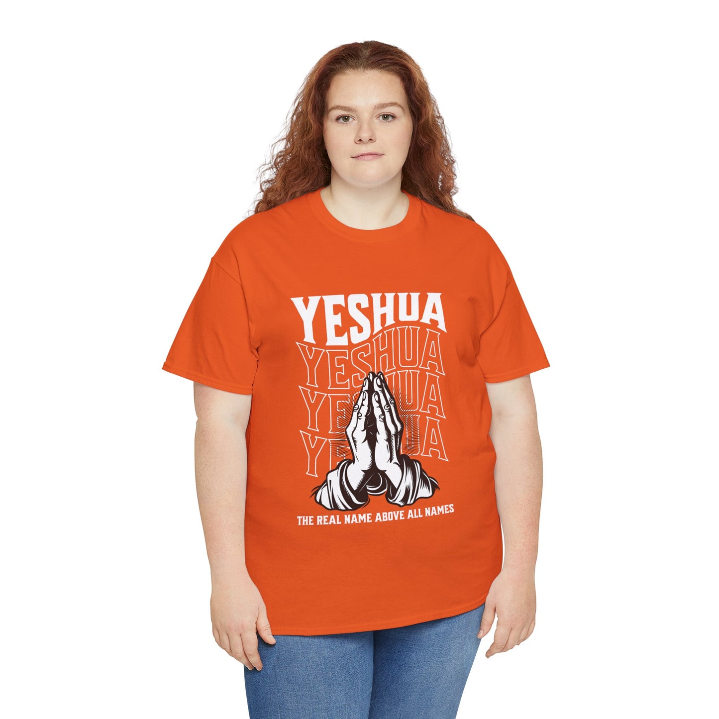 Unisex Yeshua Praying Hands Cotton Tee