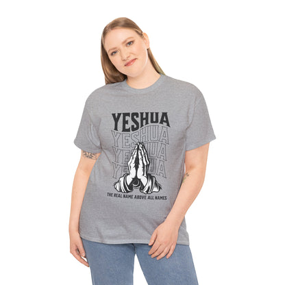 Unisex Yeshua Praying Hands Cotton Tee