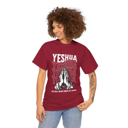 Unisex Yeshua Praying Hands Cotton Tee