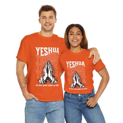 Unisex Yeshua Praying Hands Cotton Tee