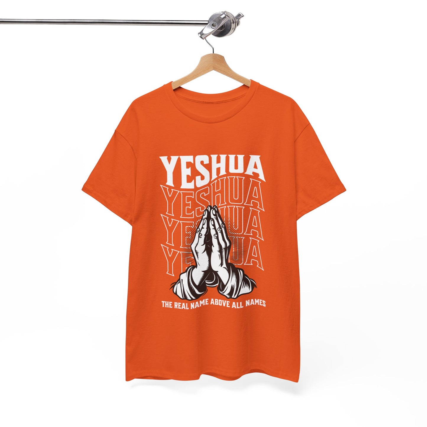 Unisex Yeshua Praying Hands Cotton Tee