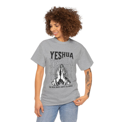 Unisex Yeshua Praying Hands Cotton Tee