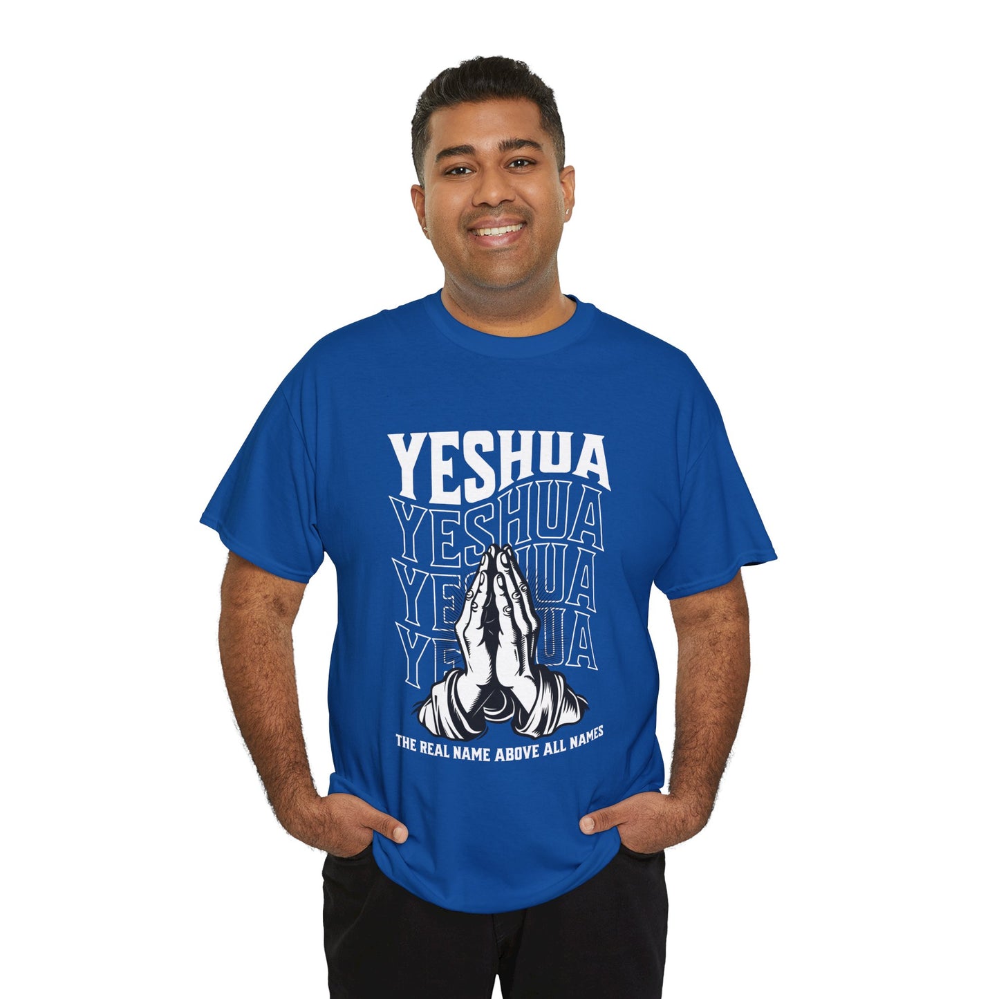 Unisex Yeshua Praying Hands Cotton Tee