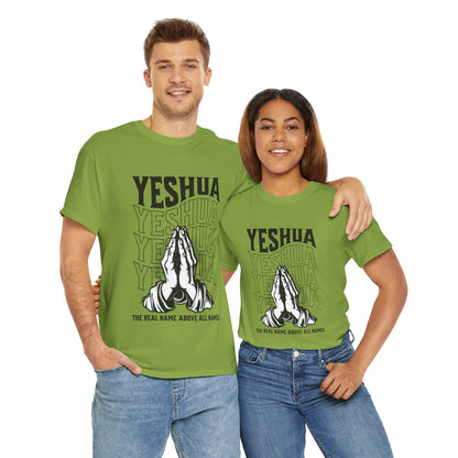 Unisex Yeshua Praying Hands Cotton Tee