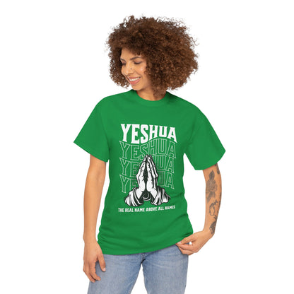 Unisex Yeshua Praying Hands Cotton Tee