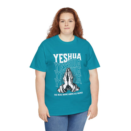 Unisex Yeshua Praying Hands Cotton Tee