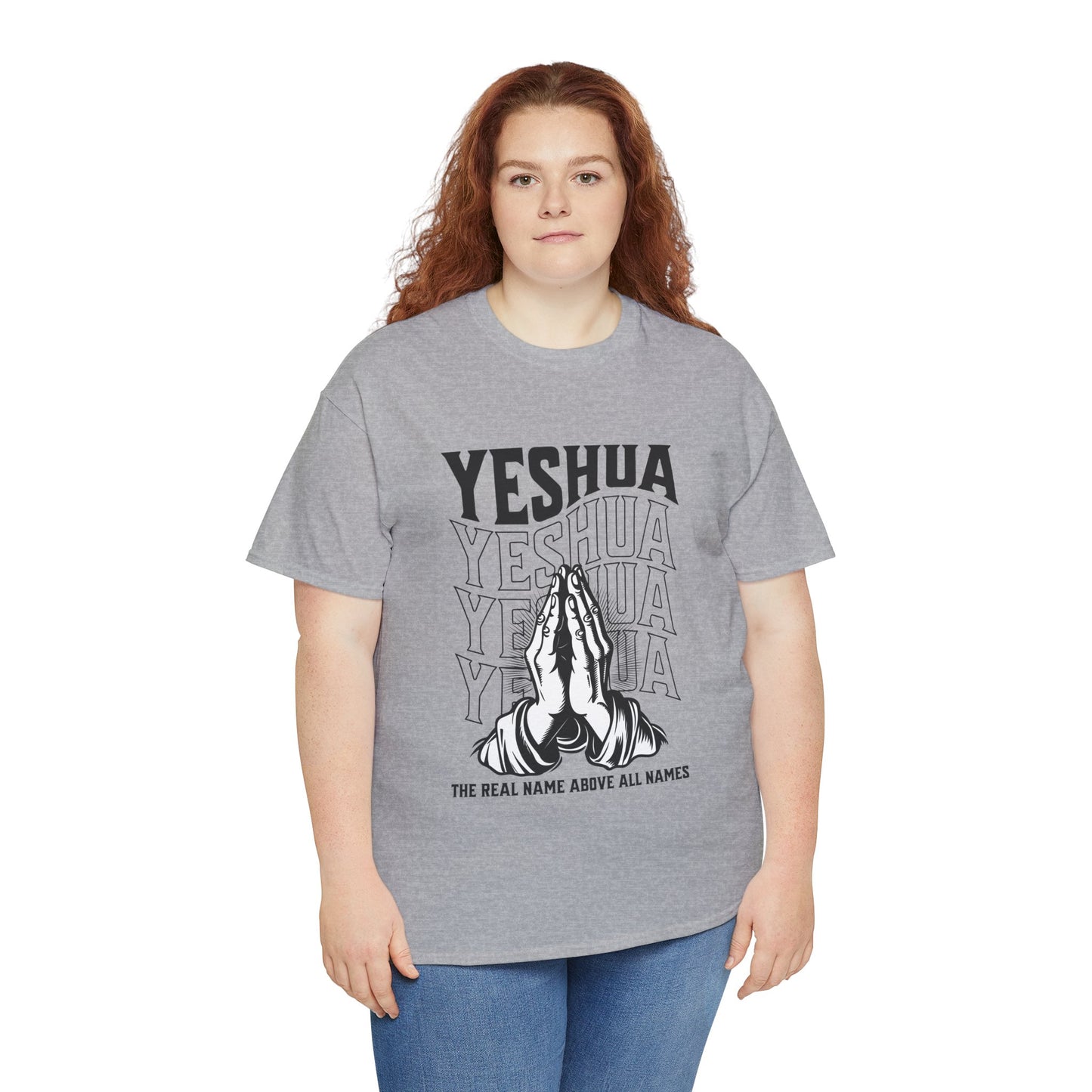 Unisex Yeshua Praying Hands Cotton Tee