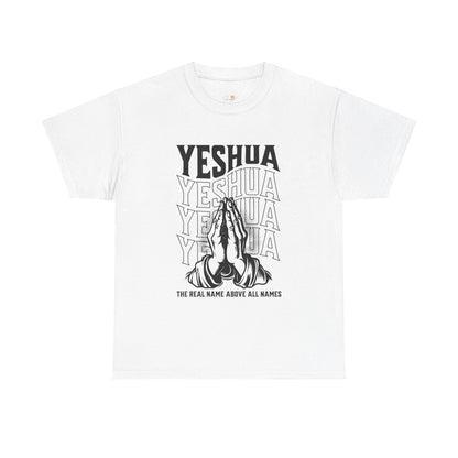 Unisex Yeshua Praying Hands Cotton Tee