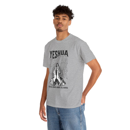 Unisex Yeshua Praying Hands Cotton Tee