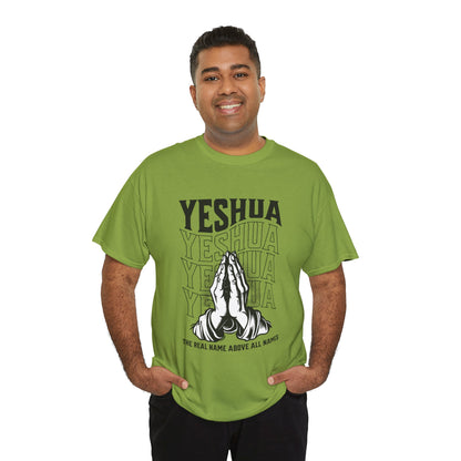 Unisex Yeshua Praying Hands Cotton Tee